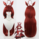 L - email Wig Umamusume: Pretty Derby Red Desire Ears And Tail Cosplay Wig - lemailwigs