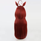 L - email Wig Umamusume: Pretty Derby Red Desire Ears And Tail Cosplay Wig - lemailwigs