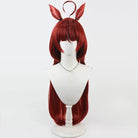 L - email Wig Umamusume: Pretty Derby Red Desire Ears And Tail Cosplay Wig - lemailwigs