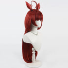 L - email Wig Umamusume: Pretty Derby Red Desire Ears And Tail Cosplay Wig - lemailwigs