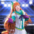 L - email Wig Umamusume: Pretty Derby Silence Suzuka Uniform Cosplay Wig Full Set - lemailwigs