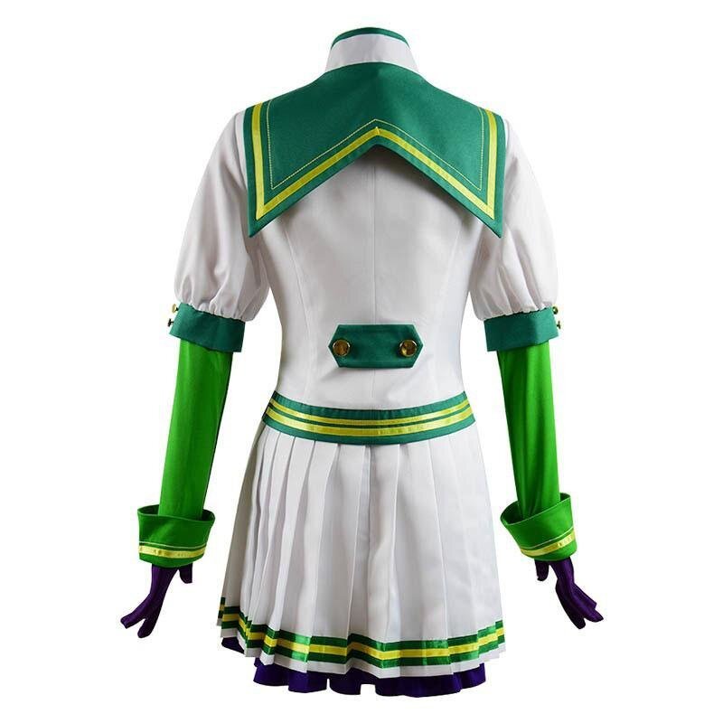L-email Wig Umamusume: Pretty Derby Silence Suzuka Uniform Cosplay Costume And Wig Full Set - lemailwigs