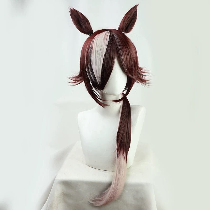L - email Wig Umamusume: Pretty Derby Vodka Brown Long Ears And Tail Halloween Cosplay Wig - lemailwigs