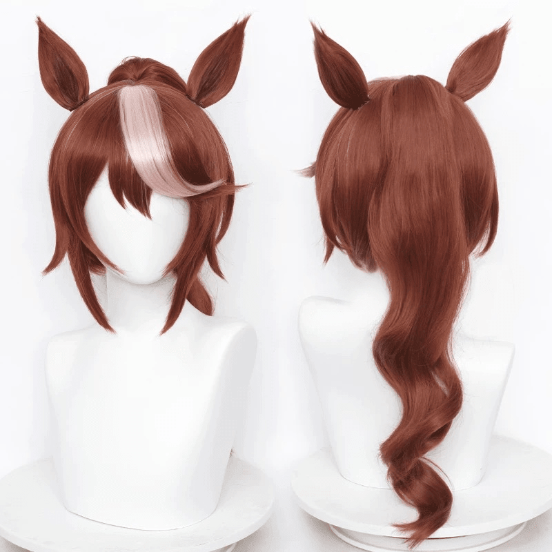 L - email Wig Umamusume:Pretty Derby 4.5th Anniversary Cosplay Costume Wig Set - lemailwigs
