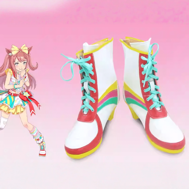 L - email Wig Umamusume:Pretty Derby Agnes Digital High Heel Cosplay Shoes - lemailwigs