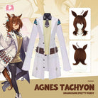 L-email Wig Umamusume:Pretty Derby Agnes Tachyon Racing Outfit Cosplay Costume Wig Set - lemailwigs