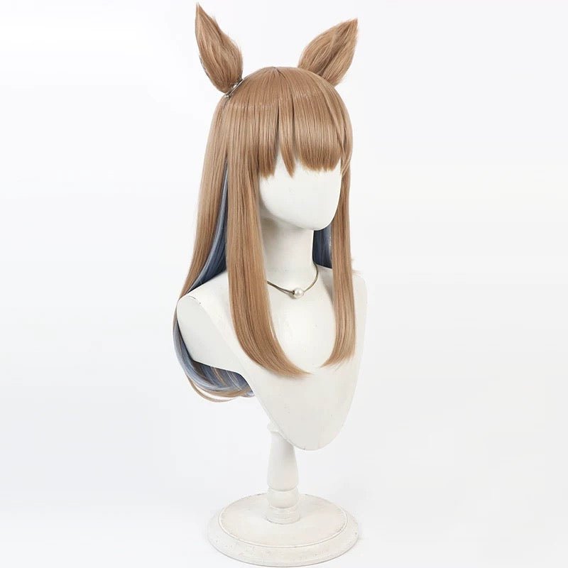 L - email Wig Umamusume:Pretty Derby Almond Eye Brown 35cm Cosplay Wig - lemailwigs