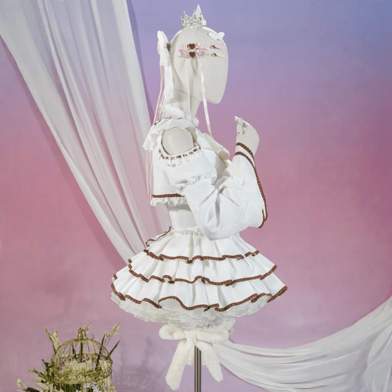 L - email Wig Umamusume:Pretty Derby Aston Machan Dress Lolita Cosplay Costume - lemailwigs