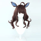 L - email Wig Umamusume:Pretty Derby Daring Tact Brown Cosplay Wig And Tail - lemailwigs