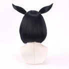 L - email Wig Umamusume:Pretty Derby Eishin Flash Black Blue 30cm Cosplay Wig - lemailwigs