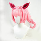 L - email Wig Umamusume:Pretty Derby Haru Urara Pink Cosplay Wig And Tail - lemailwigs