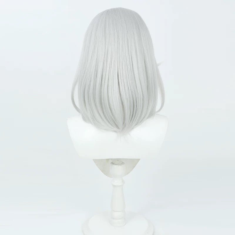 L - email Wig Umamusume:Pretty Derby Hishi Miracle Grey Cosplay Wig Ears And Tail - lemailwigs