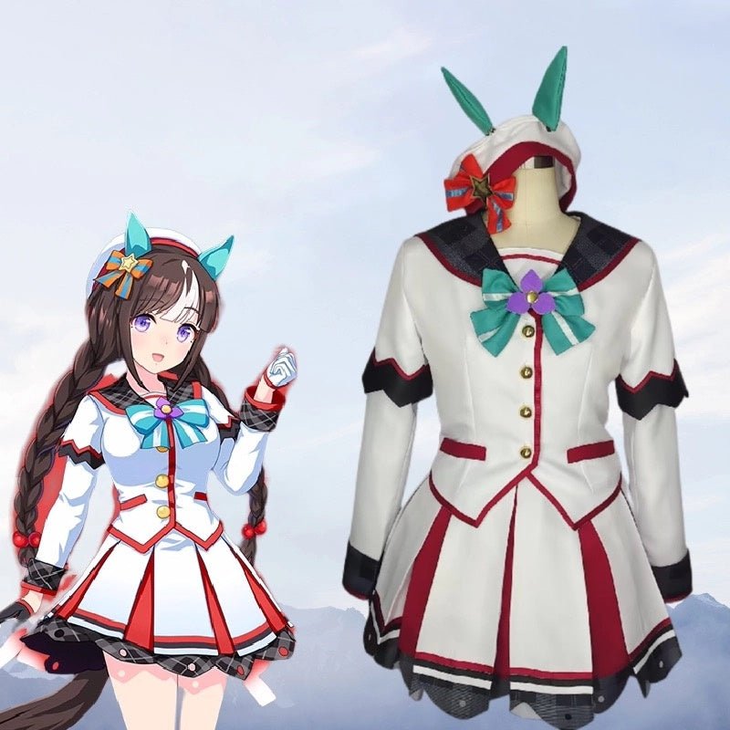 L - email Wig Umamusume:Pretty Derby Hokko Tarumae Cosplay Costume - lemailwigs