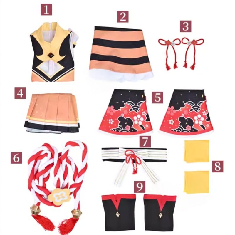 L - email Wig Umamusume:Pretty Derby Kitasan Black Cosplay Costume - lemailwigs