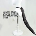 L - email Wig Umamusume:Pretty Derby Manhattan Cafe Black Long Straight Cosplay Wig And Tail - lemailwigs