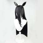 L - email Wig Umamusume:Pretty Derby Manhattan Cafe Black Long Straight Cosplay Wig And Tail - lemailwigs