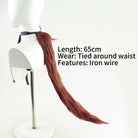 L - email Wig Umamusume:Pretty Derby Meisho Doto Brown Cosplay Wig And Tail - lemailwigs