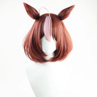 L - email Wig Umamusume:Pretty Derby Meisho Doto Brown Cosplay Wig And Tail - lemailwigs