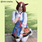 L - email Wig Umamusume:Pretty Derby Meisho Doto Cosplay Costume - lemailwigs