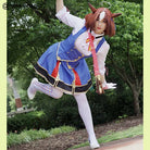 L - email Wig Umamusume:Pretty Derby Meisho Doto Cosplay Costume - lemailwigs