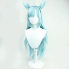 L - email Wig Umamusume:Pretty Derby Mejiro Ardan Blue - green 85cm Cosplay Wig - lemailwigs