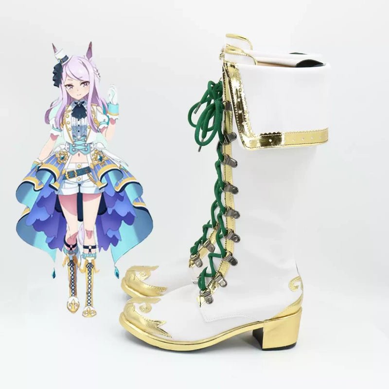 L - email Wig Umamusume:Pretty Derby Mejiro McQueen Cosplay Shoes - lemailwigs