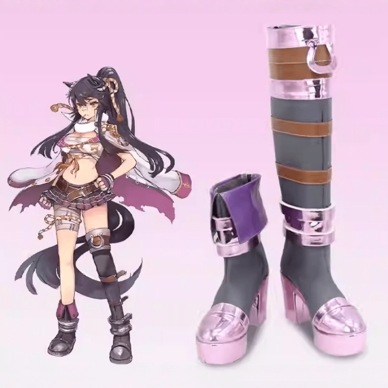 L-email Wig Umamusume:Pretty Derby Narita Brian Maverick High Heel Cosplay Shoes - lemailwigs