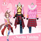 L - email Wig Umamusume:Pretty Derby Narita Taishin Race Outfit Cosplay Costume Wig Set - lemailwigs