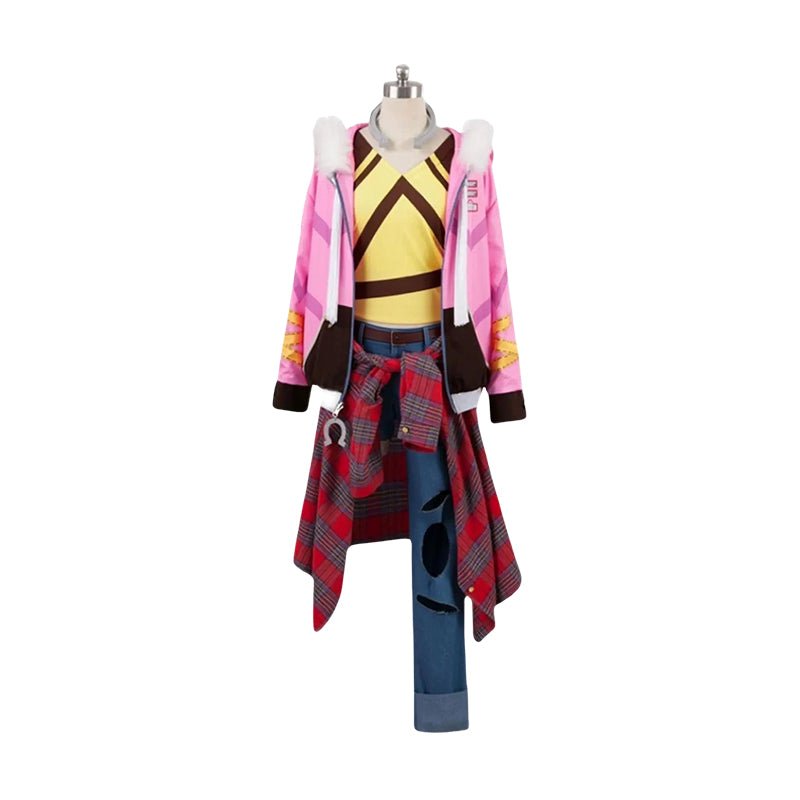 L - email Wig Umamusume:Pretty Derby Narita Taishin Race Outfit Cosplay Costume Wig Set - lemailwigs
