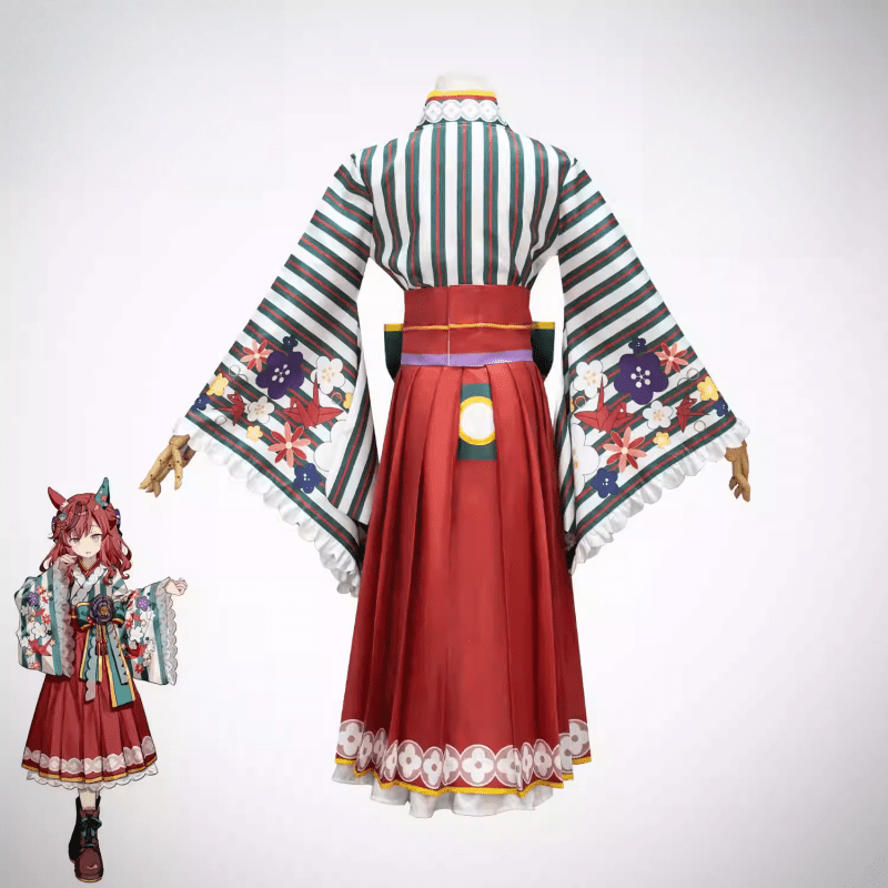 L - email Wig Umamusume:Pretty Derby Nice Nature New Year Cosplay Costume - lemailwigs