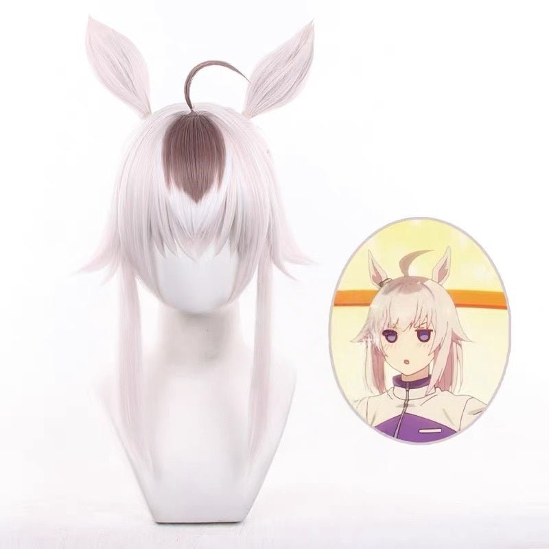 L - email Wig Umamusume:Pretty Derby Oguri Cap 46cm Cosplay Wig - lemailwigs