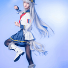 L - email Wig Umamusume:Pretty Derby Oguri Cap Halloween Cosplay Costume And Wig Full Set - lemailwigs