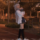 L - email Wig Umamusume:Pretty Derby Oguri Cap Halloween Cosplay Costume And Wig Full Set - lemailwigs