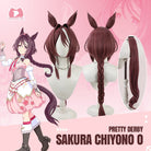 L - email Wig Umamusume:Pretty Derby Sakura Chiyono O Cosplay Wig Tail - lemailwigs