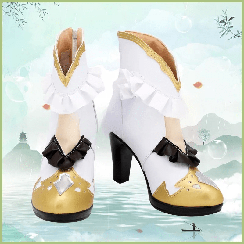 L - email Wig Umamusume:Pretty Derby Satono Diamond High Heel Custom Cosplay Shoes - lemailwigs