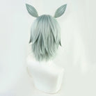 L - email Wig Umamusume:Pretty Derby Seiun Sky Light Green Cosplay Wig Ears And Tail - lemailwigs