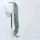 L - email Wig Umamusume:Pretty Derby Seiun Sky Light Green Cosplay Wig Ears And Tail - lemailwigs