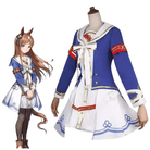 L - email Wig Umamusume:Pretty Derby Silence Suzuka Grass Wonder Cosplay Costume - lemailwigs