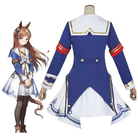 L - email Wig Umamusume:Pretty Derby Silence Suzuka Grass Wonder Cosplay Costume - lemailwigs