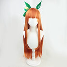 L - email Wig Umamusume:Pretty Derby Silence Suzuka Orange Cosplay Wig And Tail - lemailwigs