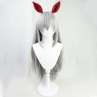 L - email Wig Umamusume:Pretty Derby Tamamo Cross Silver Cosplay Wig - lemailwigs