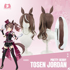 L - email Wig Umamusume:Pretty Derby Tosen Jordan Cosplay Wig Tail - lemailwigs