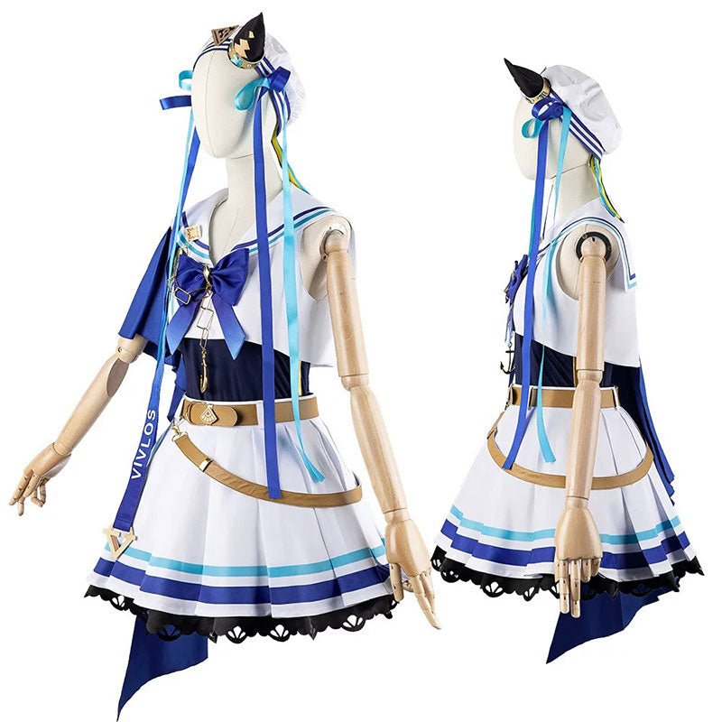 L - email Wig Umamusume:Pretty Derby Vivlos Racing Outfit Cosplay Costume - lemailwigs