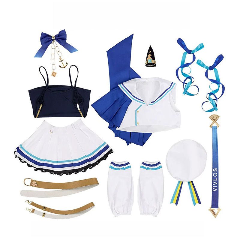 L - email Wig Umamusume:Pretty Derby Vivlos Racing Outfit Cosplay Costume - lemailwigs