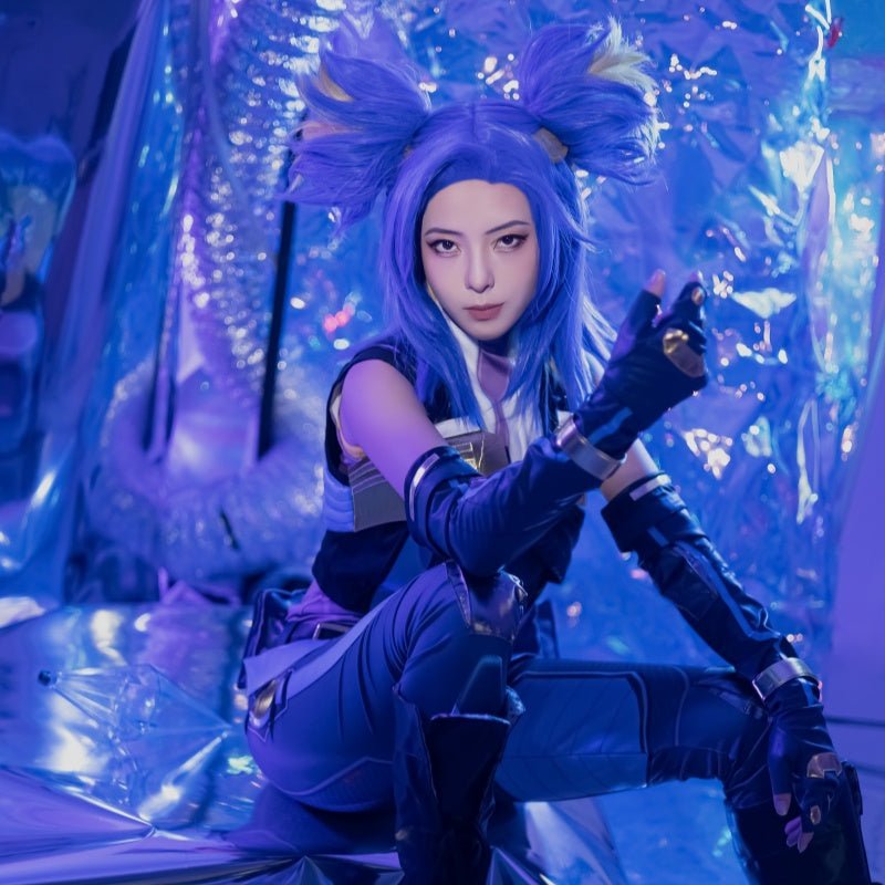 L - email Wig Valorant Neon Cosplay Costume - lemailwigs