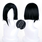 L - email Wig Valorant Viper Black Short Cosplay Wig - lemailwigs