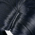 L - email Wig Valorant Viper Black Short Cosplay Wig - lemailwigs