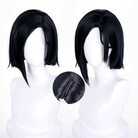 L - email Wig Valorant Viper Black Short Cosplay Wig - lemailwigs