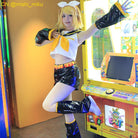 L - email Wig Vocaloid Kagamine Rin Cosplay Costume And Wig Kit - lemailwigs