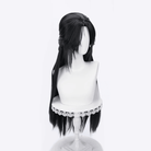 L - email Wig Where Winds Meet Jade Current Black 80cm Cosplay Wig - lemailwigs